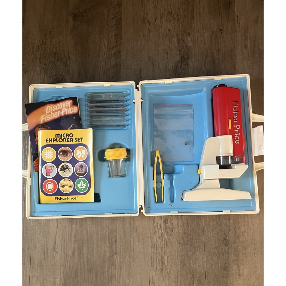 Vintage 1986 Fisher Price Micro Explorer Set 3005 Very Good, Working Condition